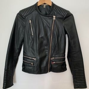 Zara vegan leather jacket